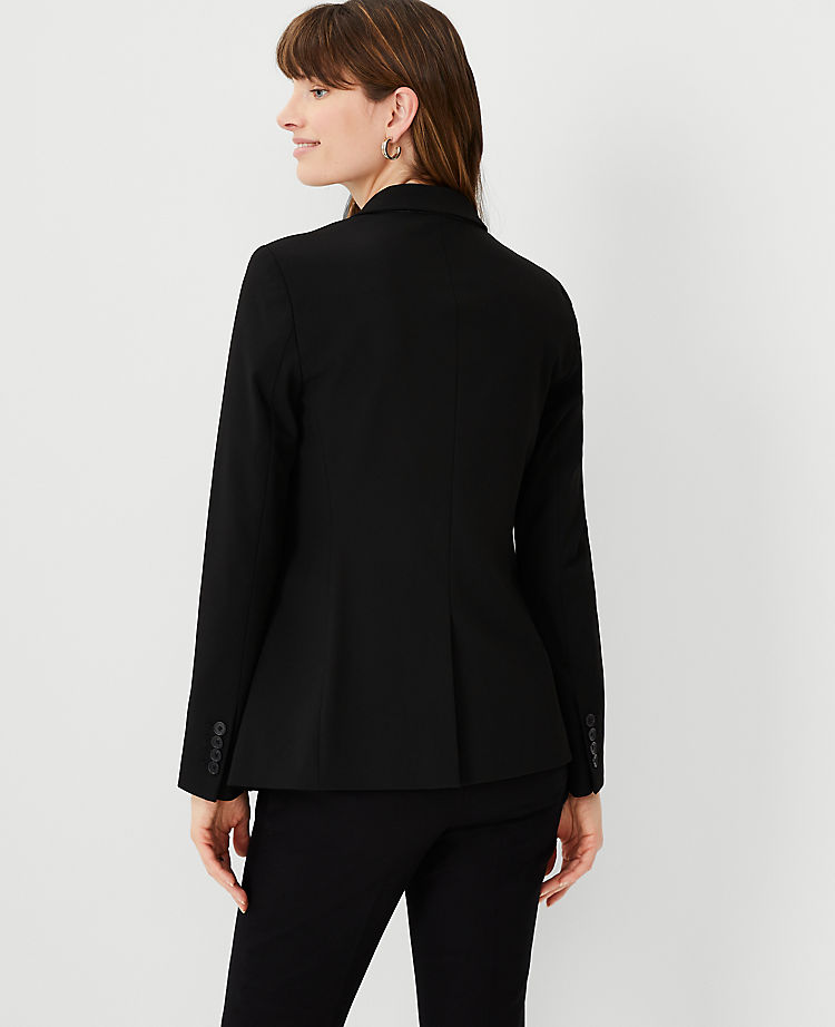 Ann Taylor Outlet |  The Long One-Button Blazer in Bi-Stretch