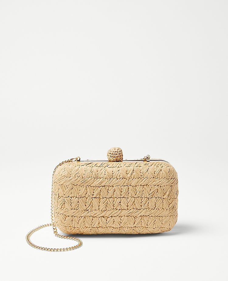 Raffia Clutch