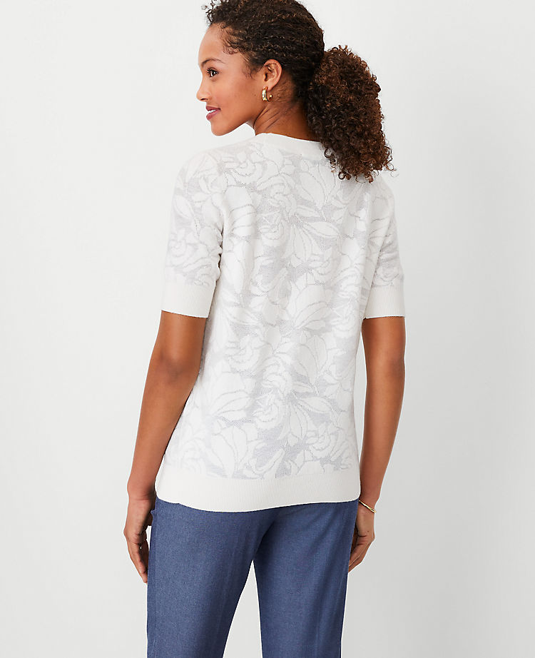Ann Taylor Outlet |  Lace Sweater Tee