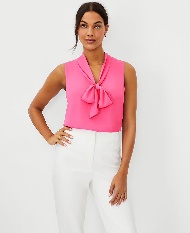 Ann Taylor Outlet |  Bow Neck Shell