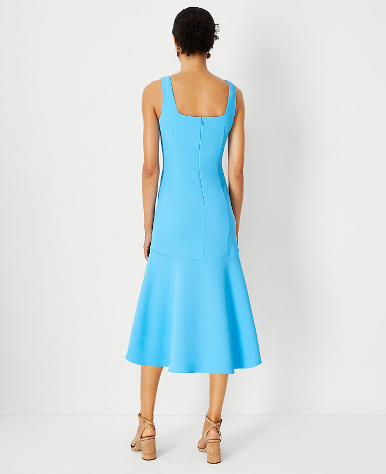 Ann Taylor Outlet |  Square Neck Hi-Lo Flare Dress