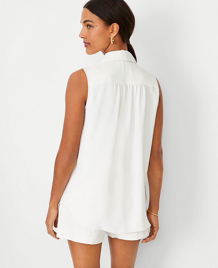 Ann Taylor Outlet |  Sleeveless Camp Shirt