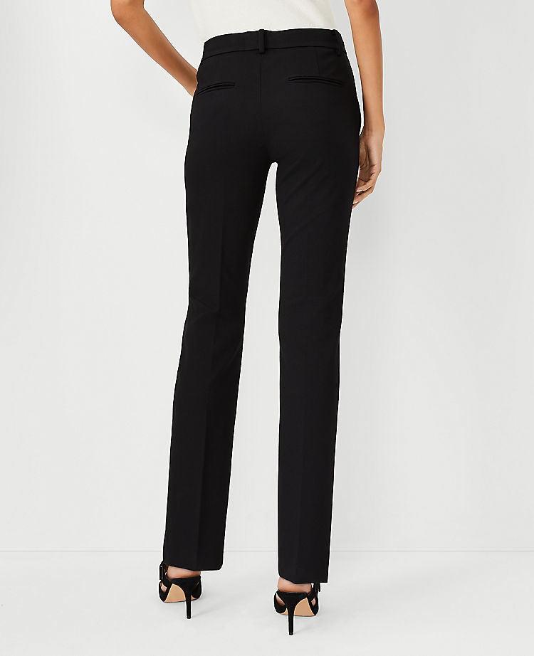 Ann Taylor Outlet |  The Sophia Straight Pant in Knit - Curvy Fit