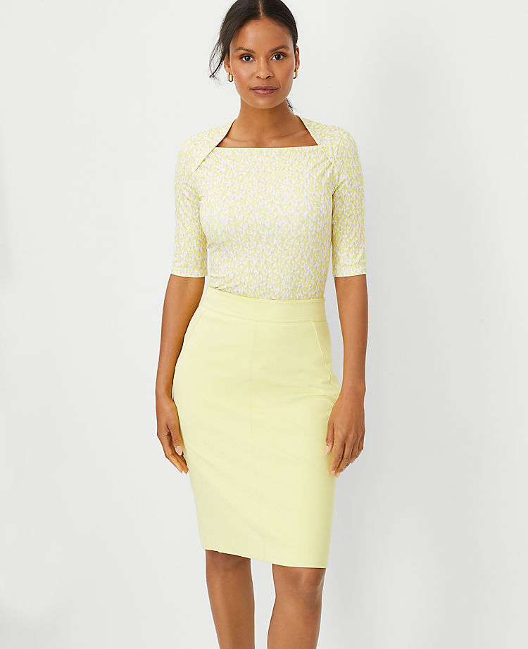 Ann Taylor Outlet |  Floral Envelope Neck Top