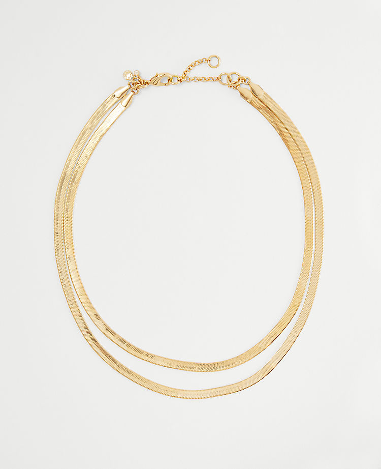 Double Snake Chain Necklace