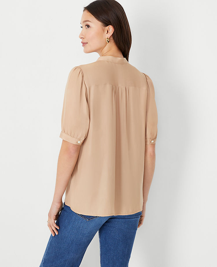 Ann Taylor Outlet |  Elbow Sleeve Popover