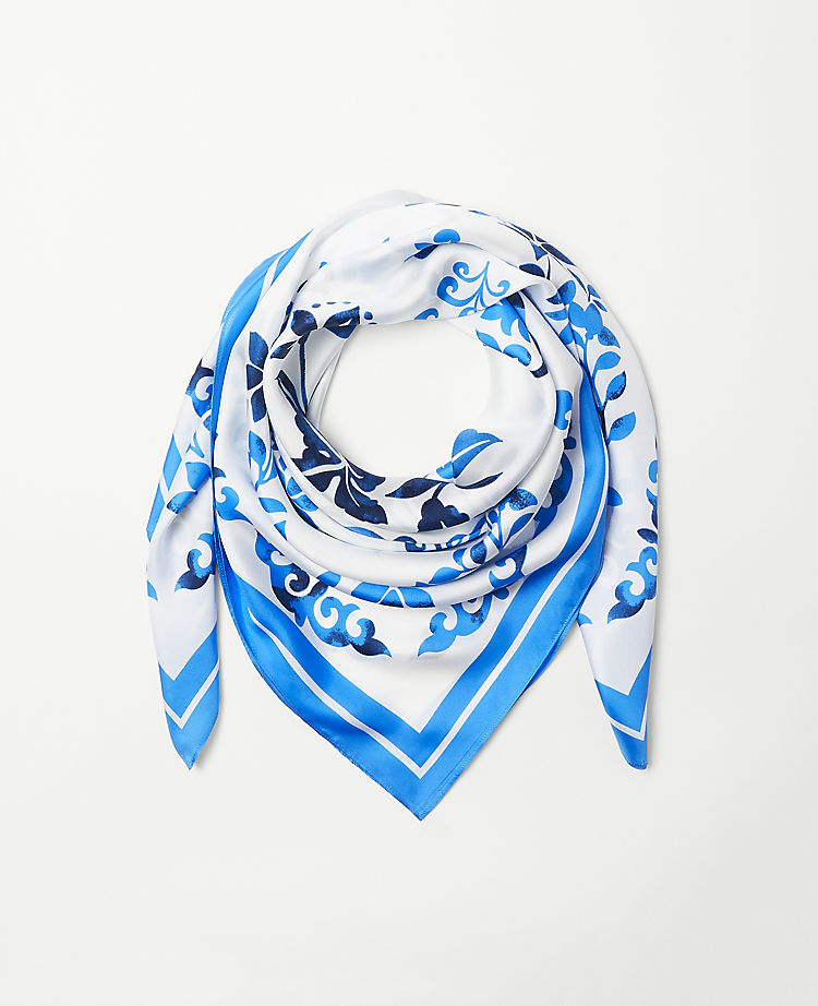 Floral Silk Scarf