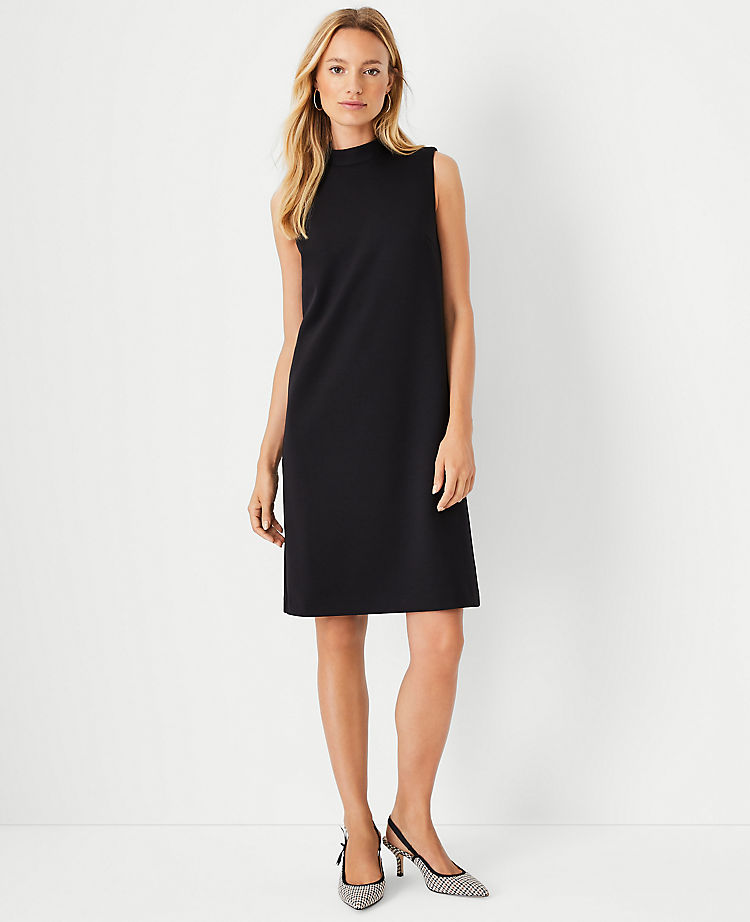 Ann Taylor Outlet |  The Mock Neck Shift Dress in Double Knit