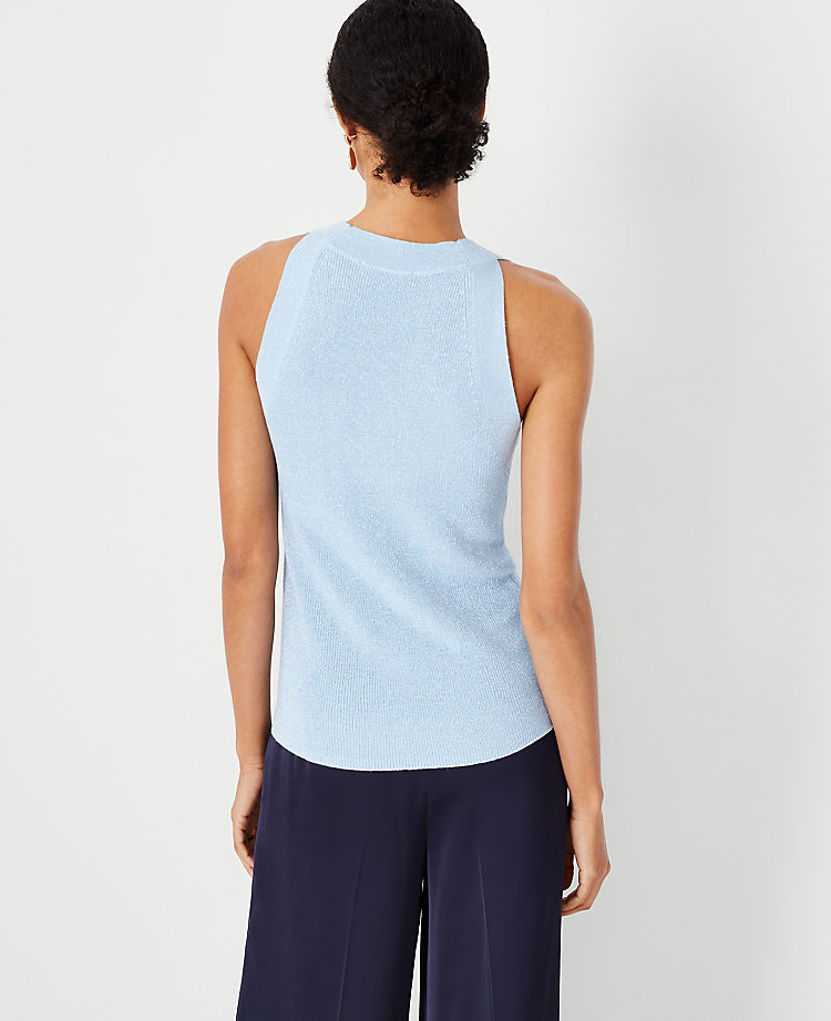 Shimmer Halter Shell