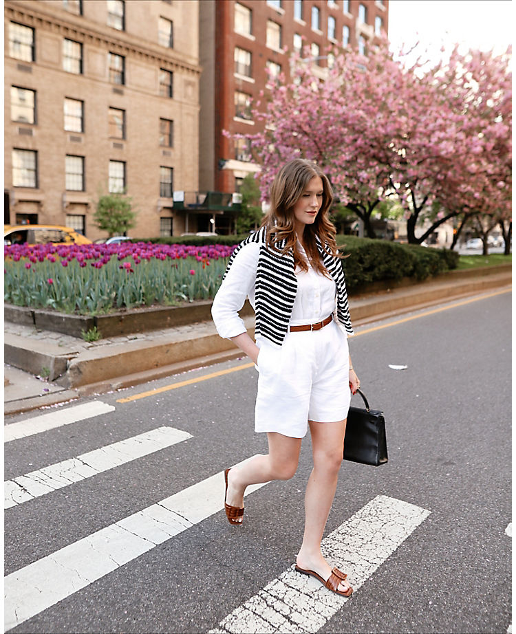 Embossed Leather Buckle Slide Sandals