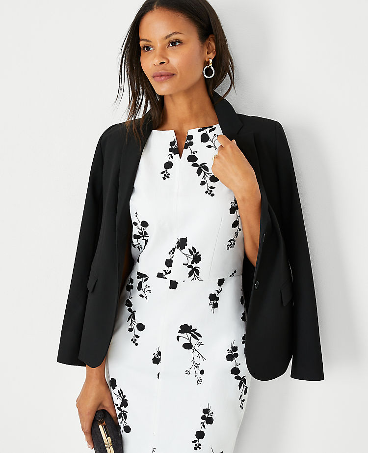 Ann Taylor Outlet |  Floral Cotton Linen Sheath Dress