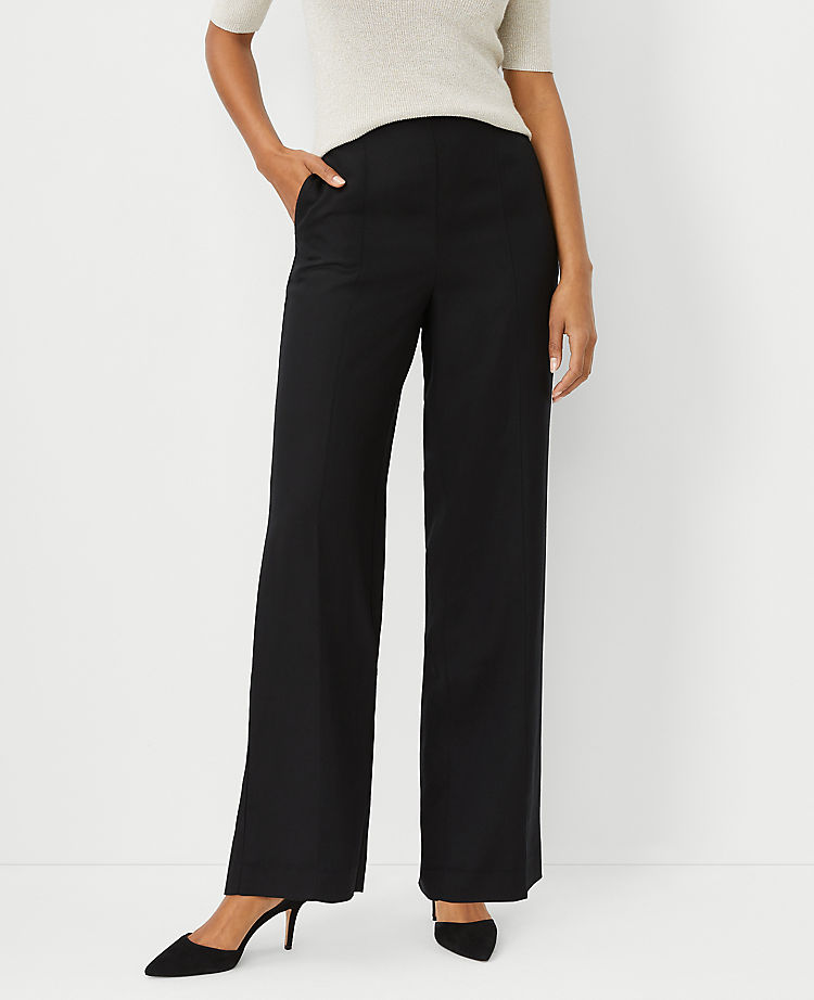 Ann Taylor Outlet |  The Seamed Side Zip Straight Pant - Curvy Fit