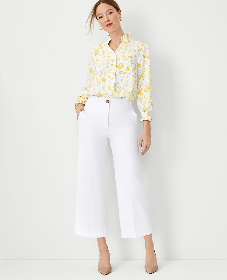 Ann Taylor Outlet |  The Kate Wide Leg Crop Pant