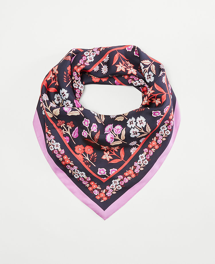 Floral Silk Scarf