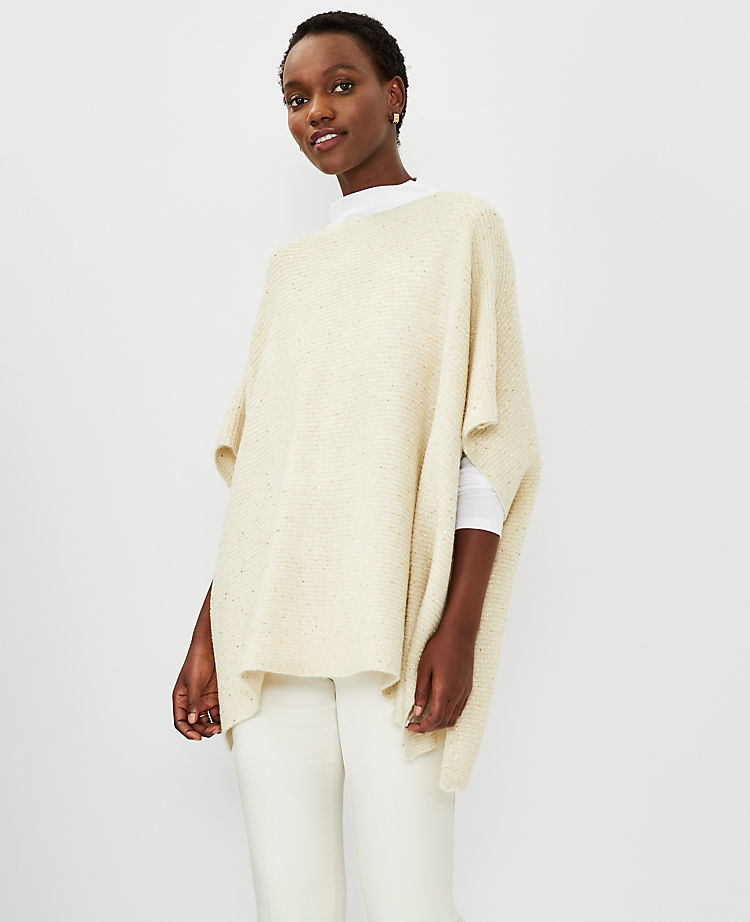 Shimmer Boatneck Poncho