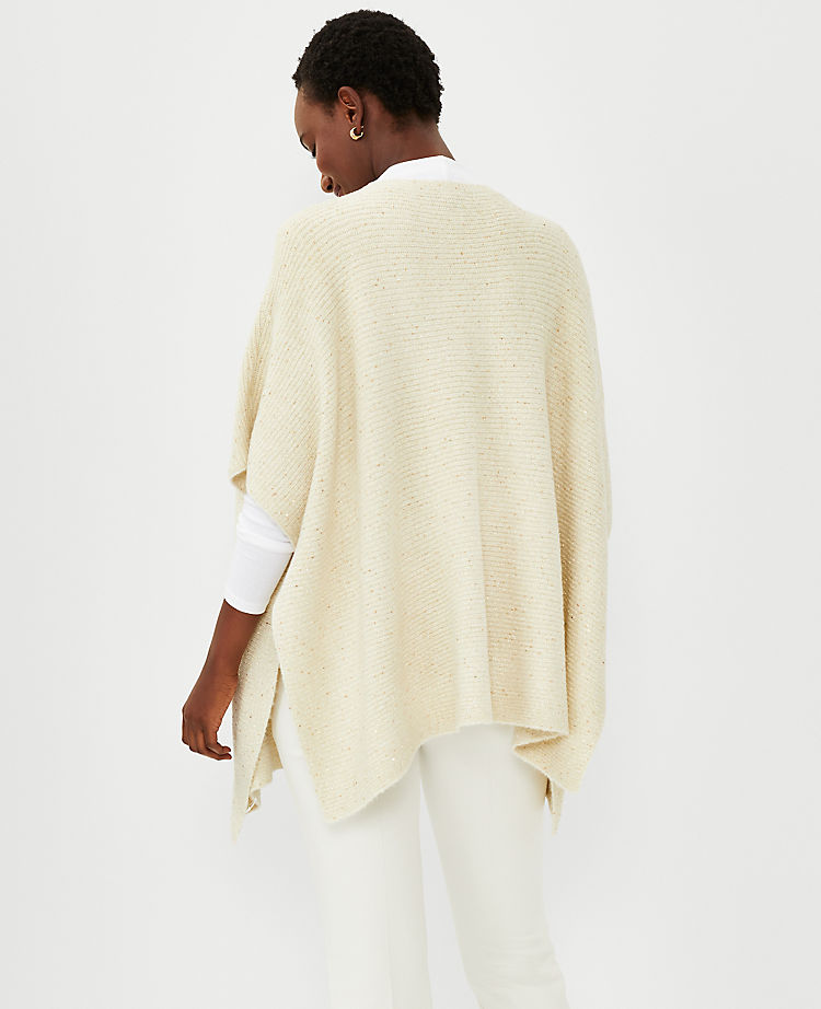 Shimmer Boatneck Poncho