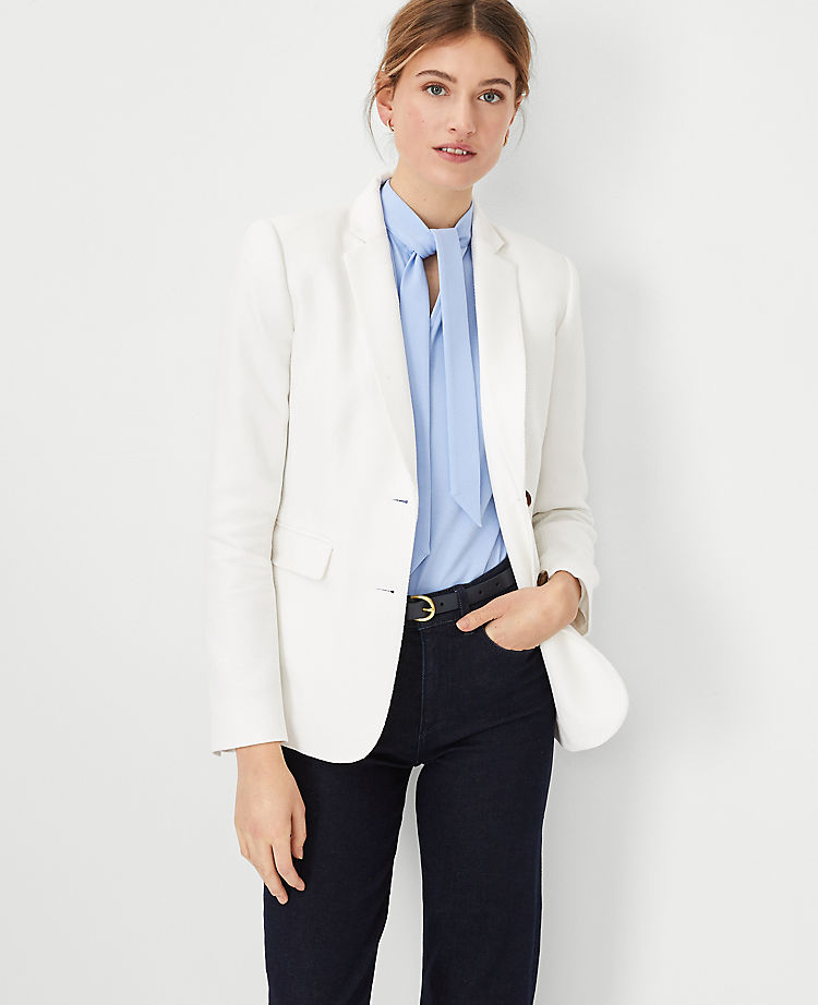 Ann Taylor The Greenwich Blazer in Pique
