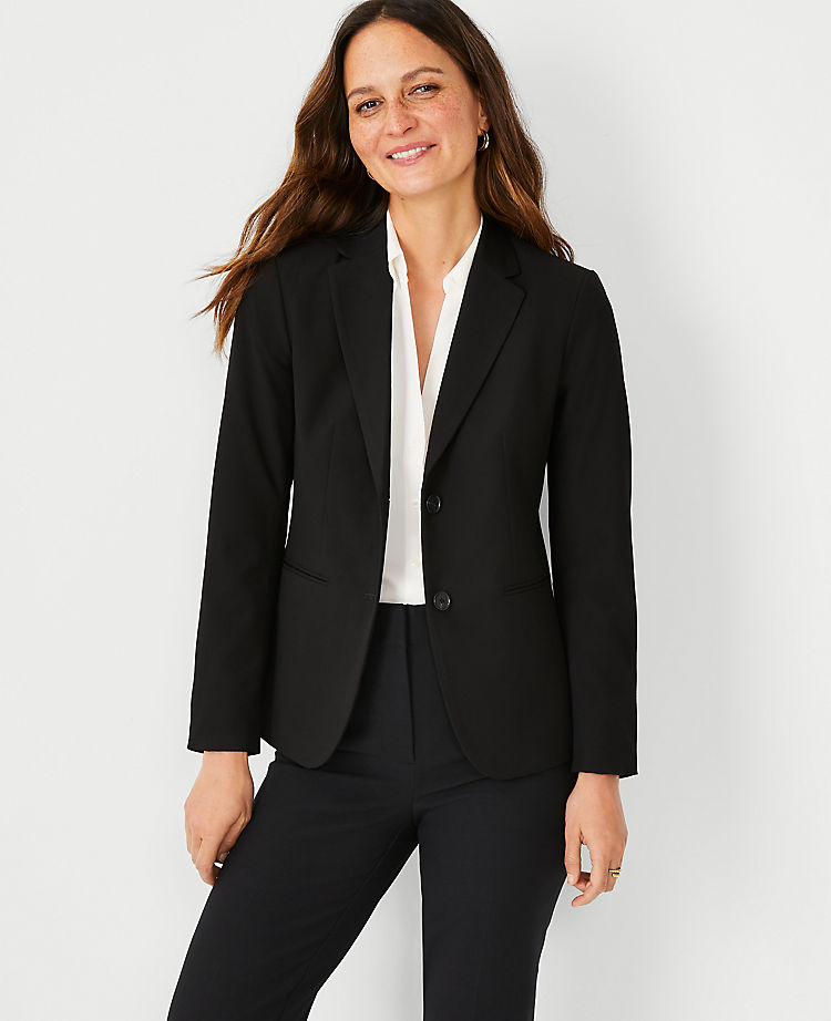 Ann Taylor Outlet |  The Long Two-Button Blazer in Seasonless Stretch