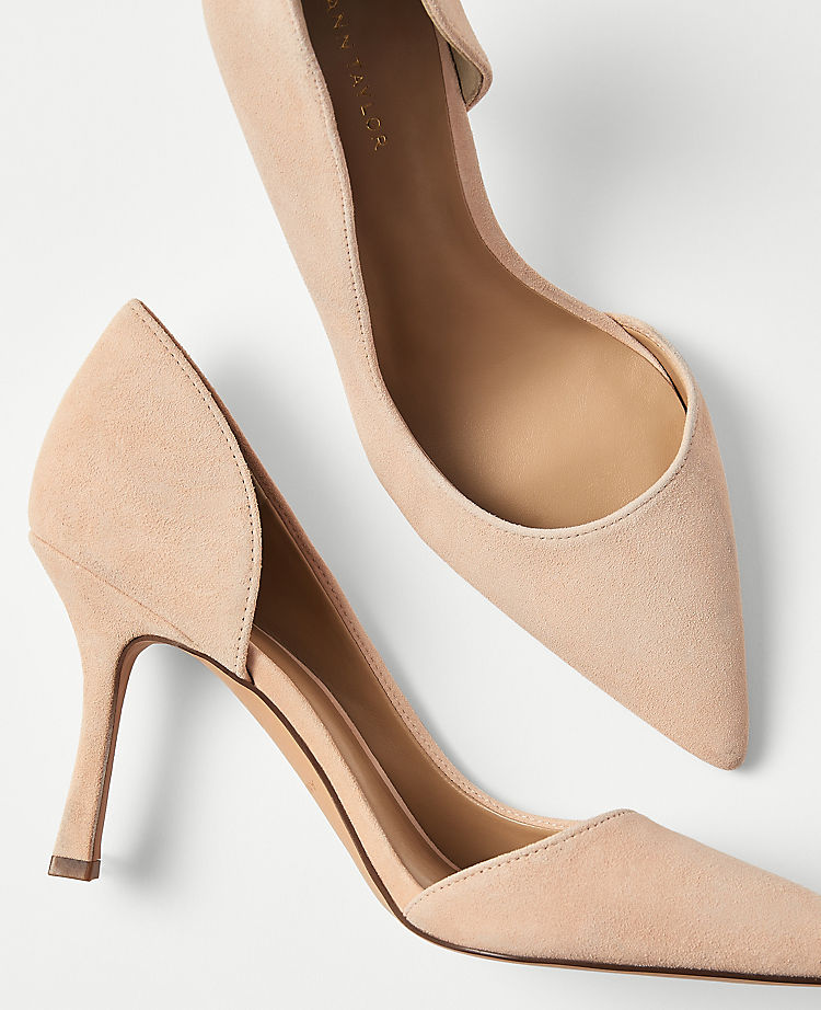 Suede D'Orsay Pumps