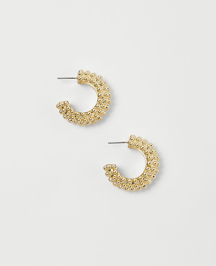 Textured Metal Hoop EarRings