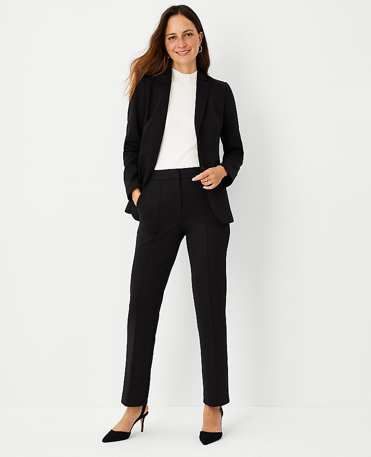 Ann Taylor Outlet |  The Pintucked Sophia Straight Leg Pant in Double Knit