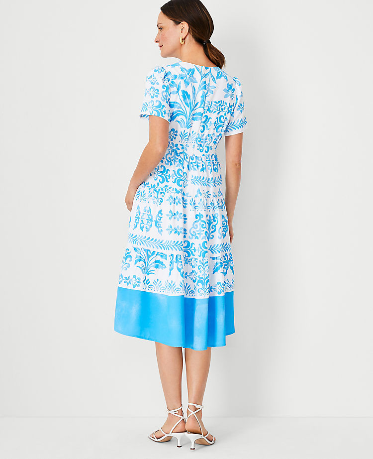 Ann Taylor Outlet |  Botanical Tiered Flare Dress