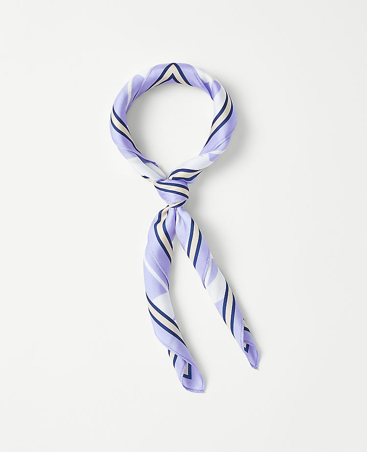 Geo Silk Little Scarf