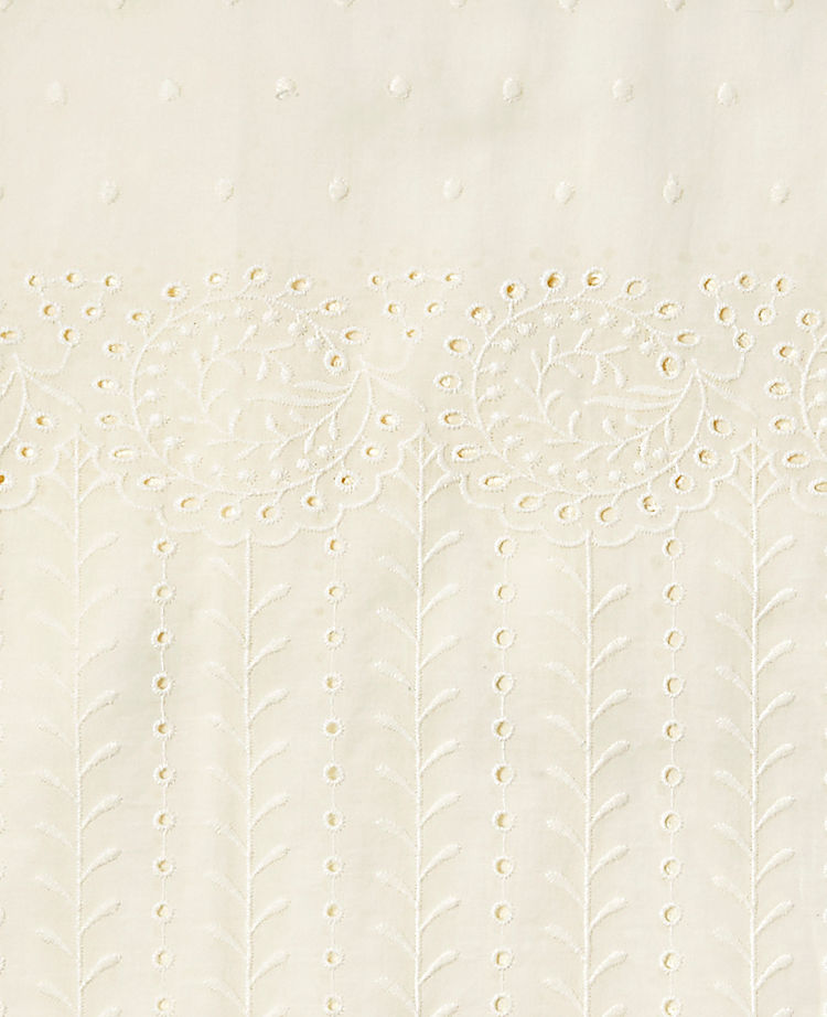 Eyelet Embroidered Scarf