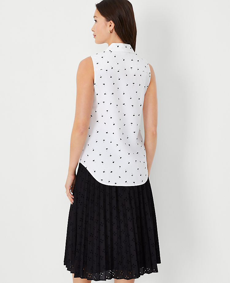 Floral Sleeveless Essential Shirt