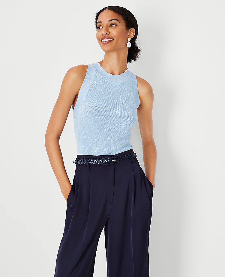 Shimmer Halter Shell