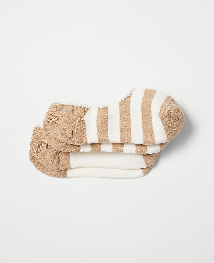 Striped No Show Sock Set