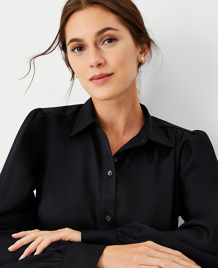 Ann Taylor Outlet |  Collared Button Down Blouse