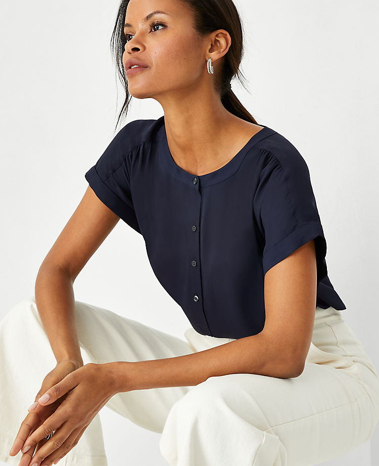 Ann Taylor Outlet |  Drop Shoulder Popover