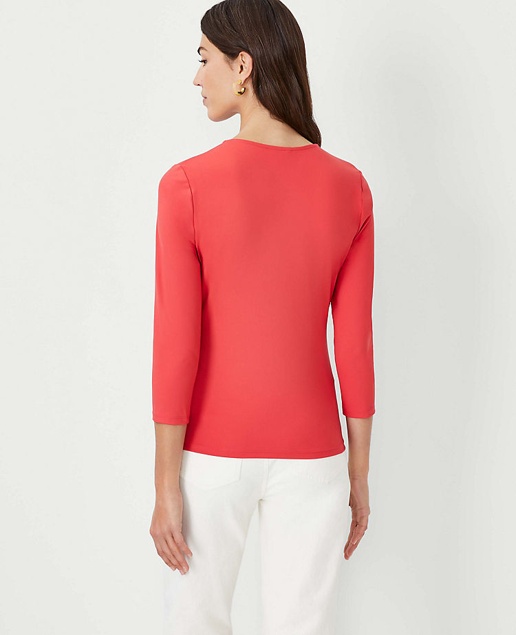 Ann Taylor Outlet |  Refined Stretch Wrap Top