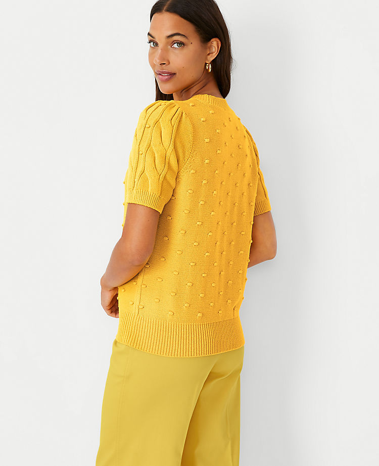 Ann Taylor Outlet |  Mixed Stitch Cable Sweater Tee