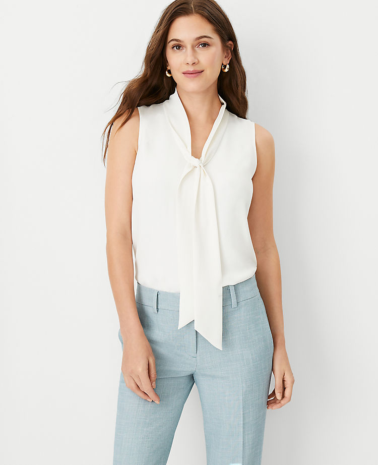Ann Taylor Outlet |  Bow Neck Shell