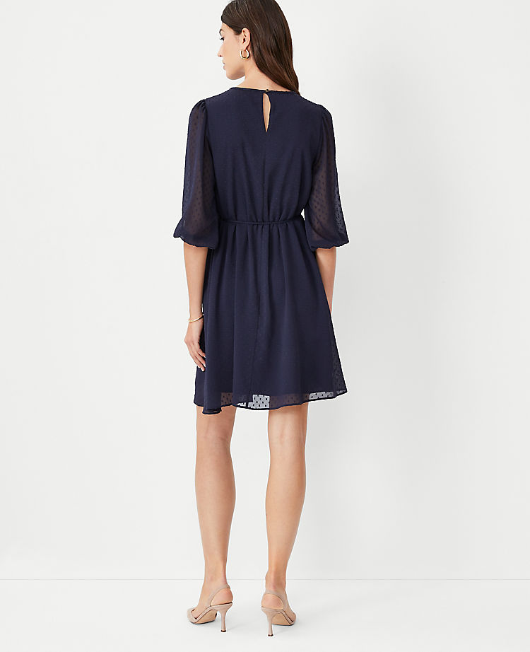 Clip Belted Shift Dress