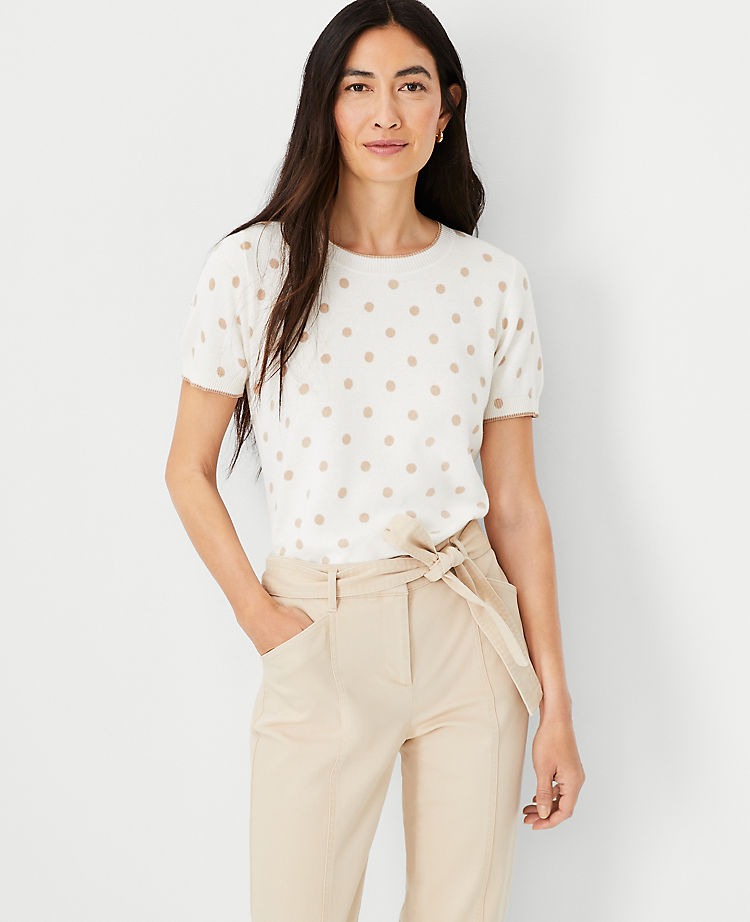 Ann Taylor Outlet |  Polka Dot Sweater Tee