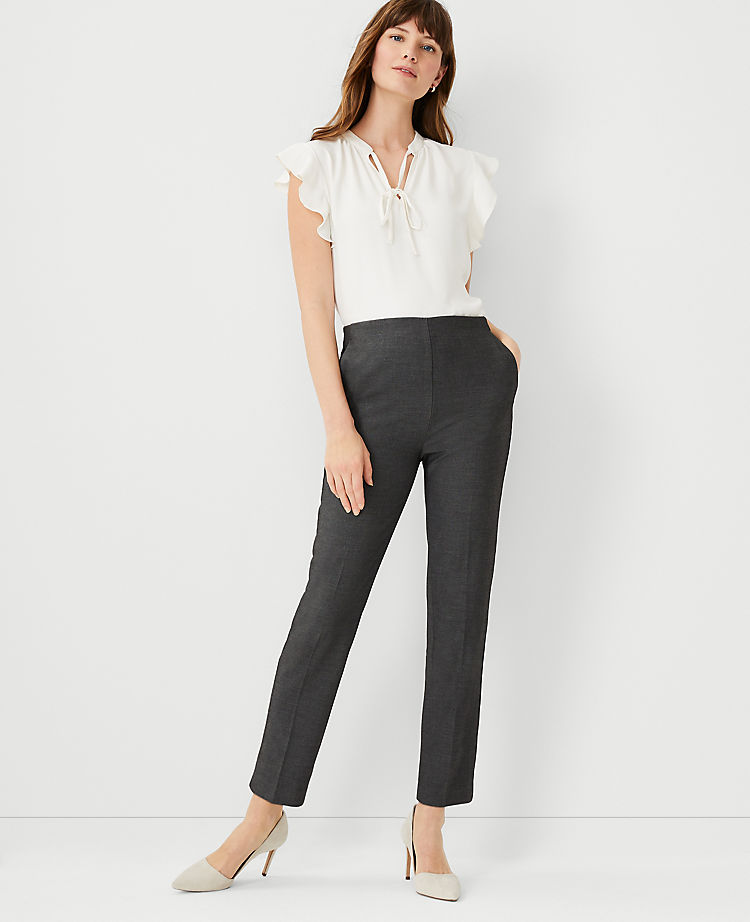 Ann Taylor Outlet |  The Side Zip Eva Ankle Pant in Bi-Stretch