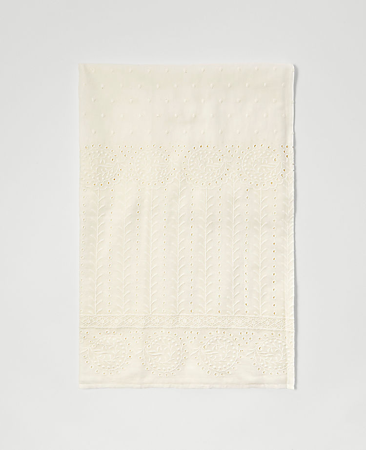 Eyelet Embroidered Scarf