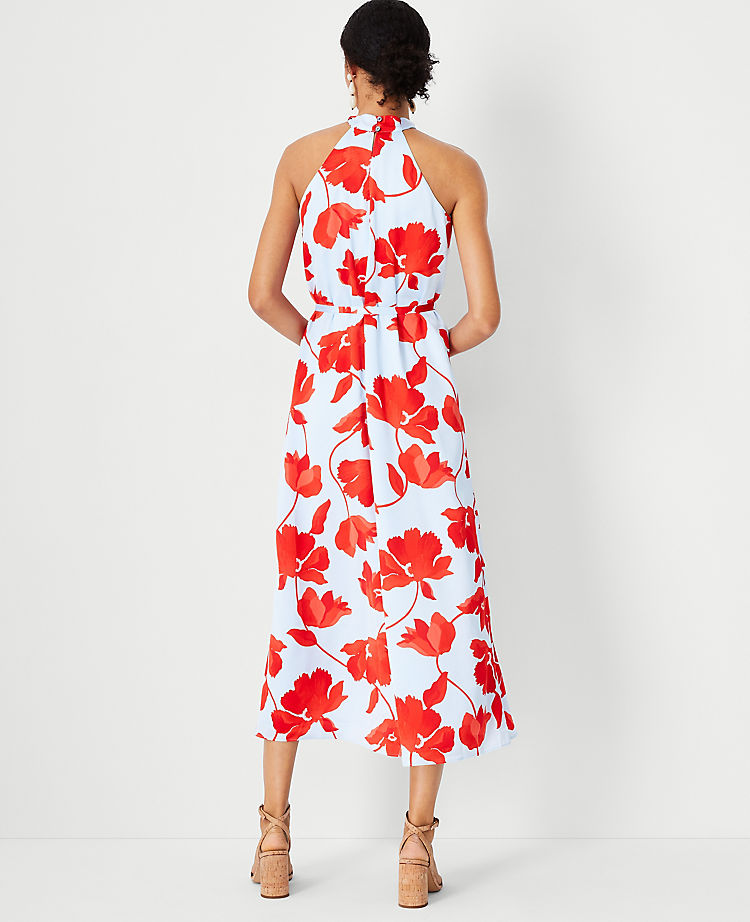 Floral Halter Maxi Dress