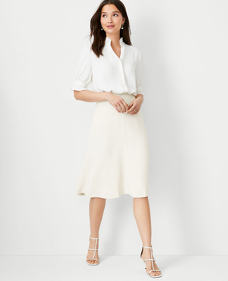 Ann Taylor Outlet |  The Flare Skirt in Fluid Crepe