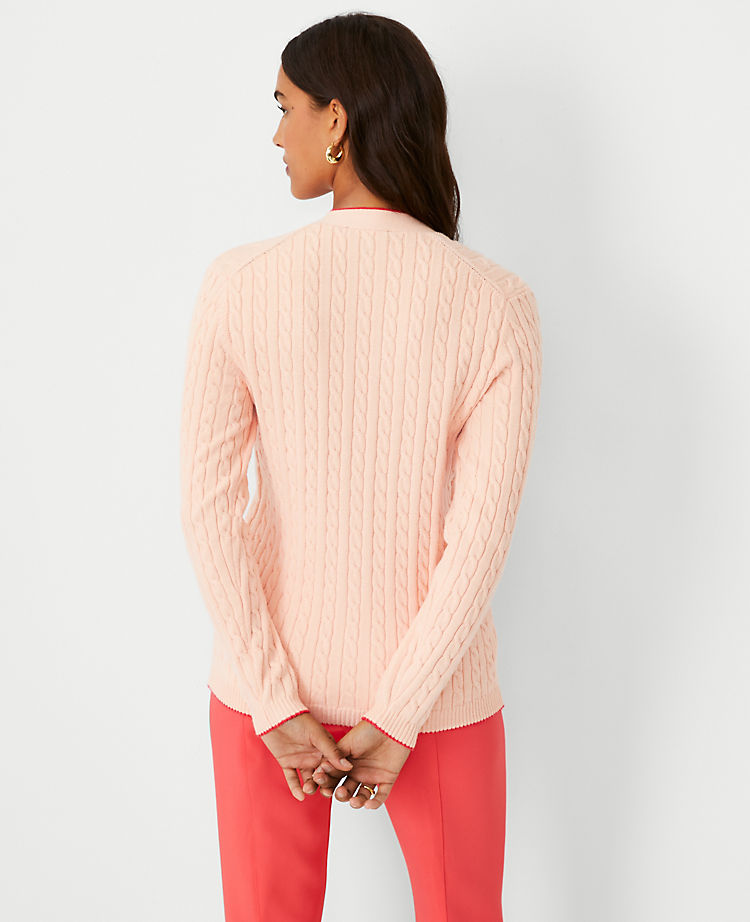 Ann Taylor Outlet |  Tipped Cable Boyfriend Cardigan