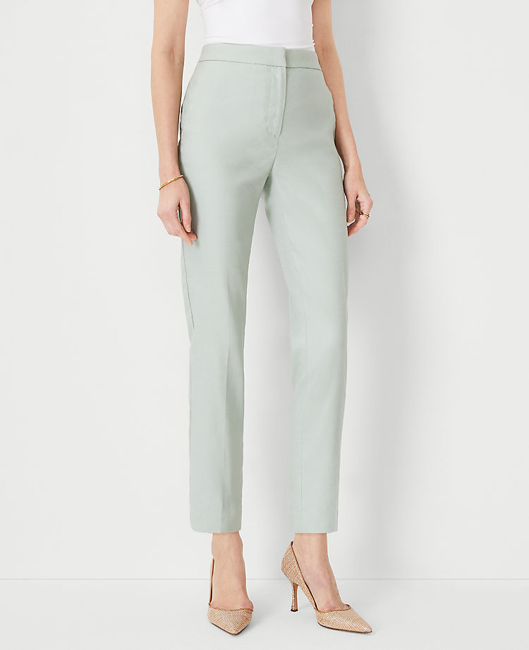 Ann Taylor Outlet |  The Eva Ankle Pant in Linen Blend