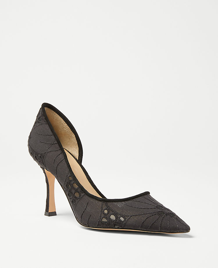 Eyelet D'Orsay Pumps
