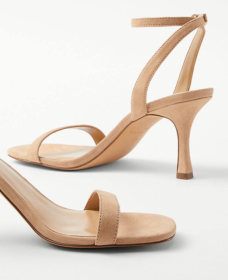 Suede Stiletto Sandals