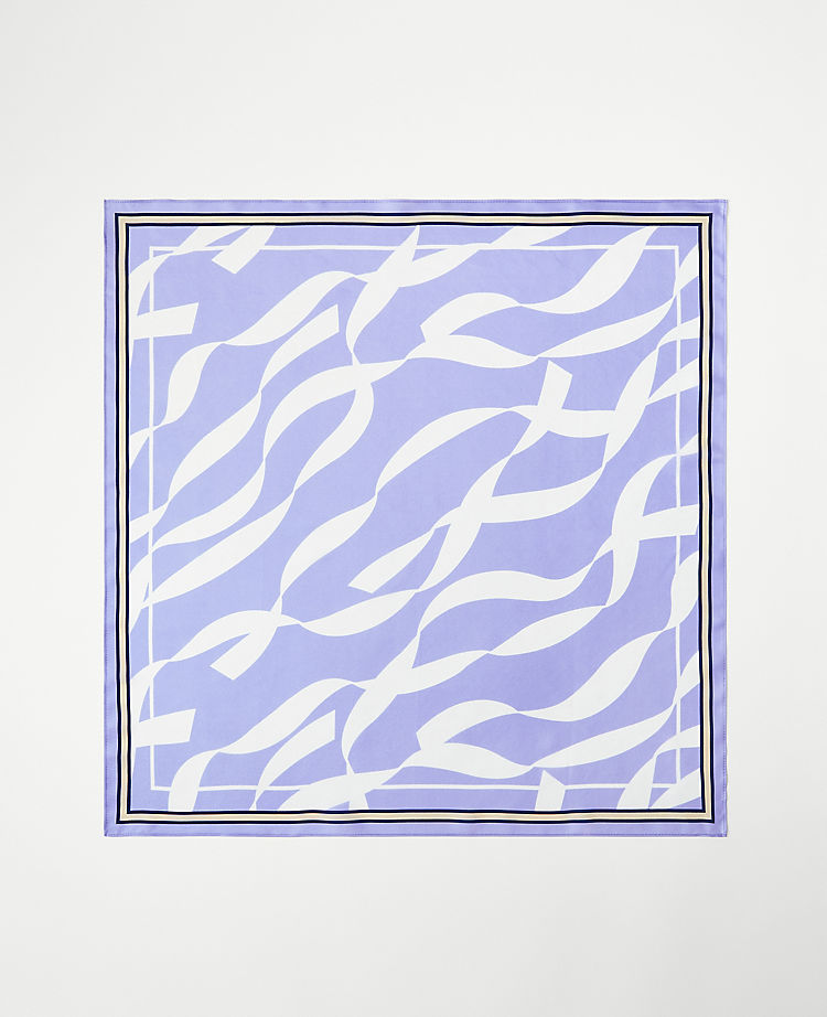 Geo Silk Little Scarf