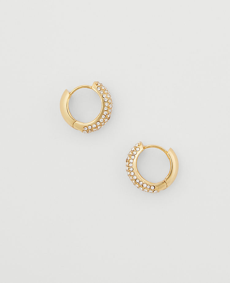 Pave Hoop EarRings