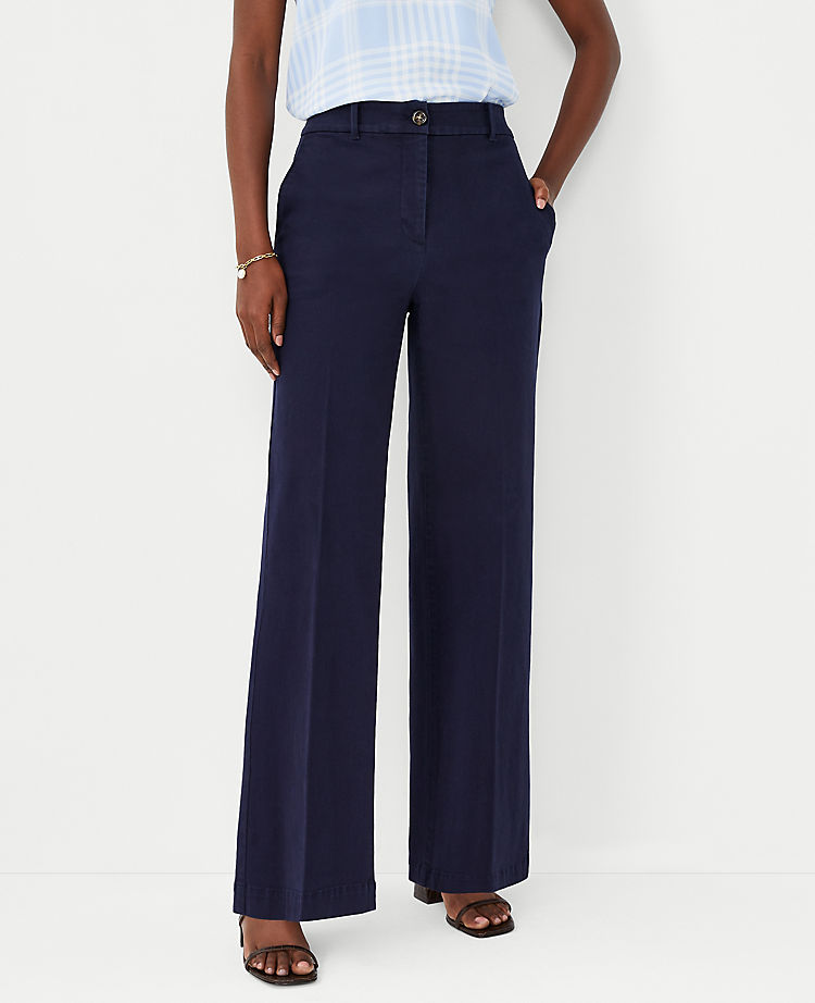 Ann Taylor Outlet |  The Wide Leg Pant in Cotton