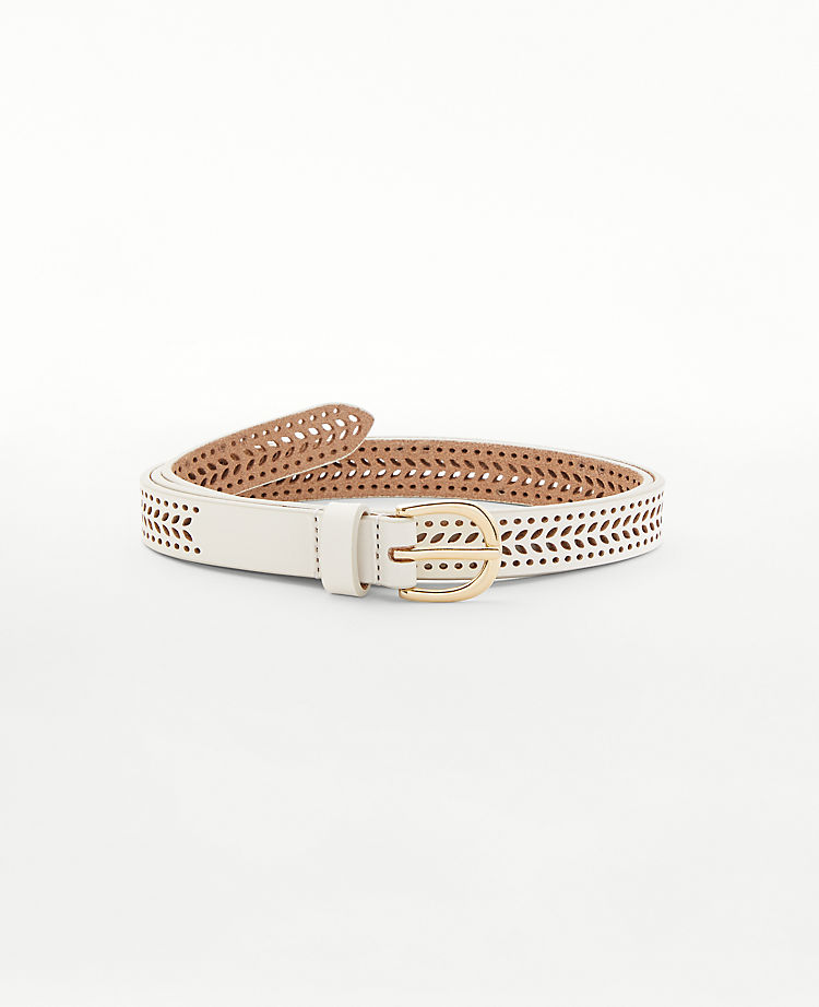 Perforated Leather Trouser Belt